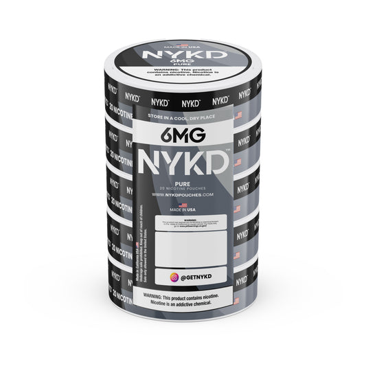 NYKD USA - Premium Nicotine Pouches - Pure | 5-Pack Sleeve