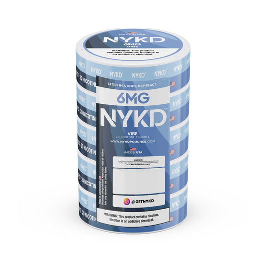 NYKD USA - Premium Nicotine Pouches - Vibe | 5-Pack Sleeve