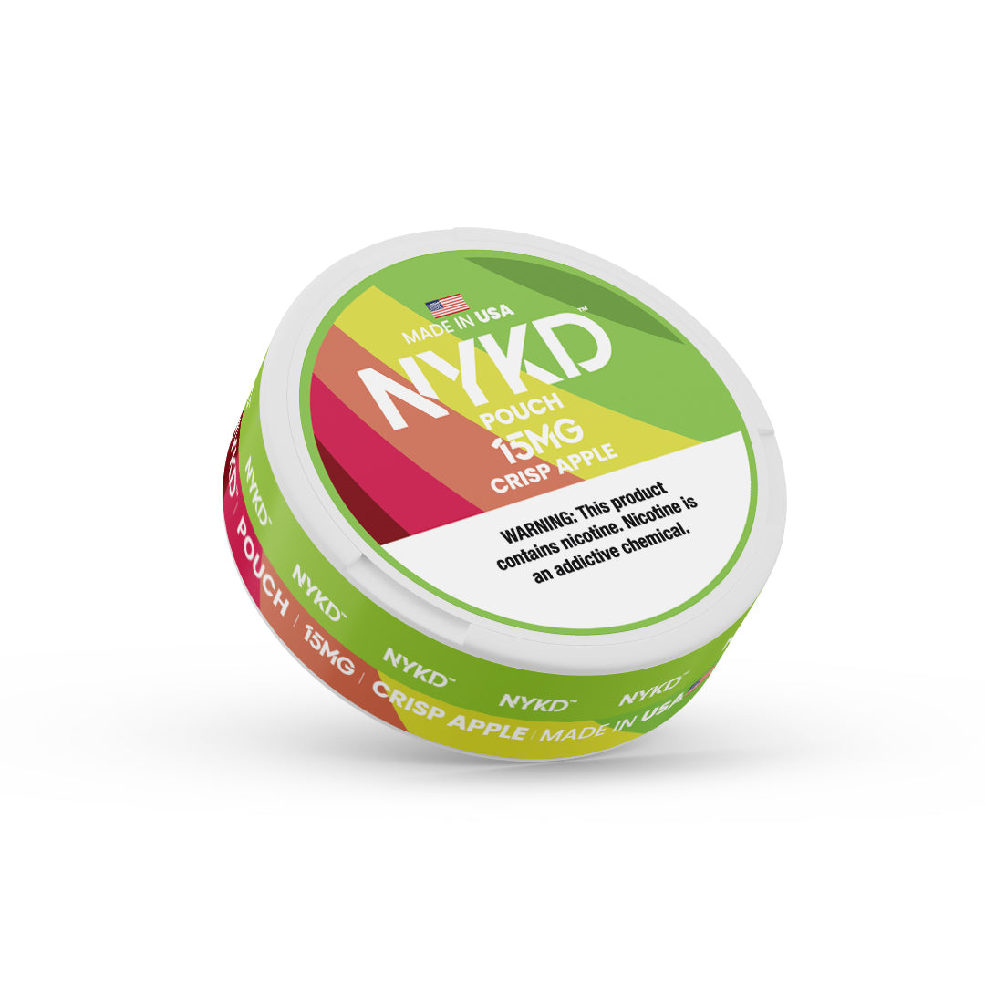 NYKD POUCH USA - Premium Nicotine Pouches - Crisp Apple | Single Can