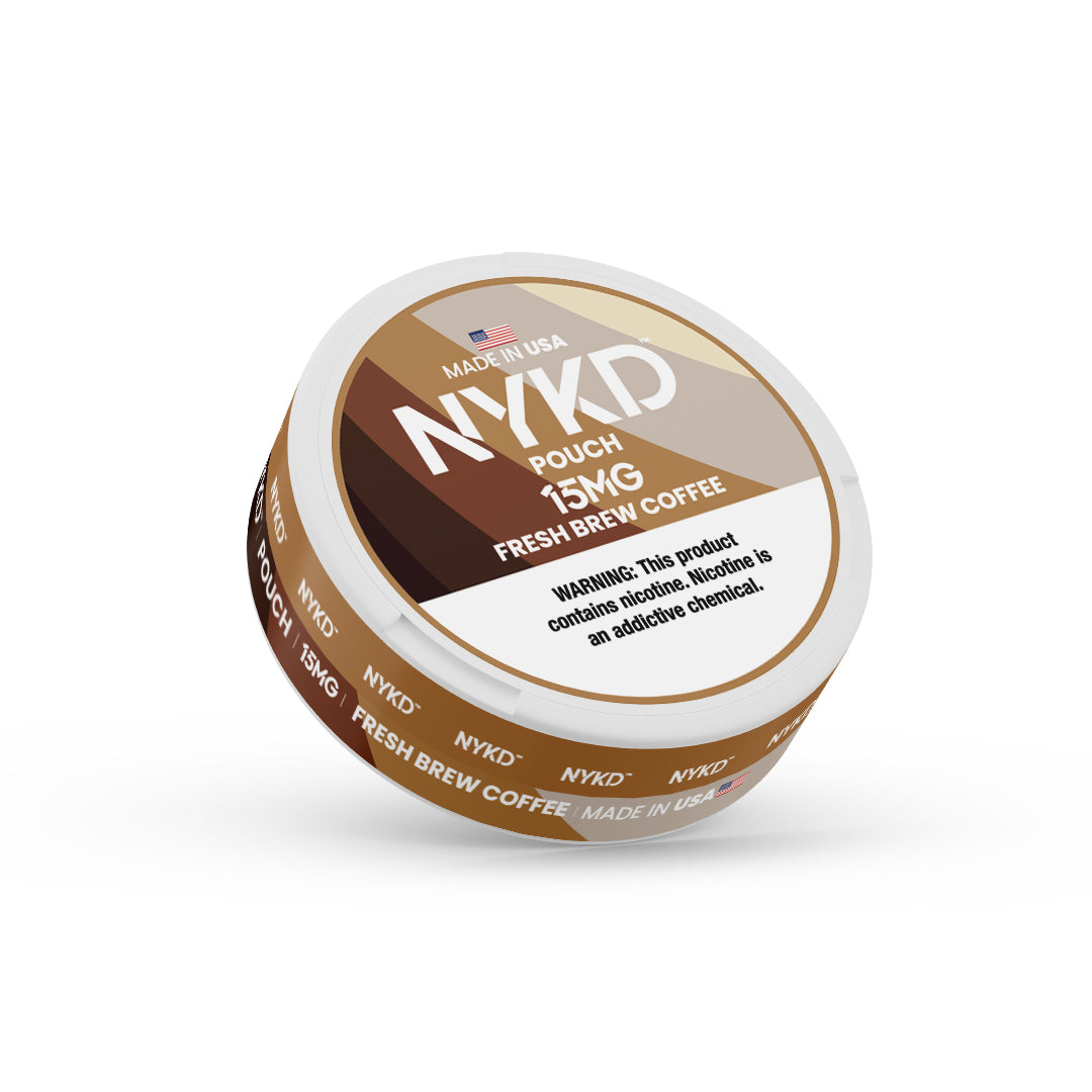 NYKD POUCH USA - Premium Nicotine Pouches - Fresh Brew Coffee | Single Can