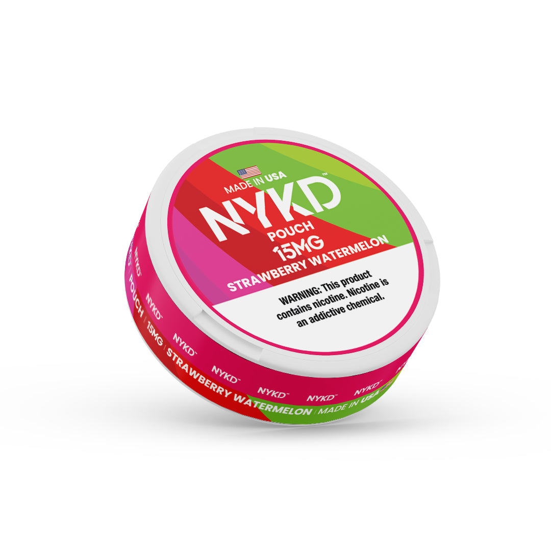 NYKD POUCH USA - Premium Nicotine Pouches - Strawberry Watermelon | Single Can