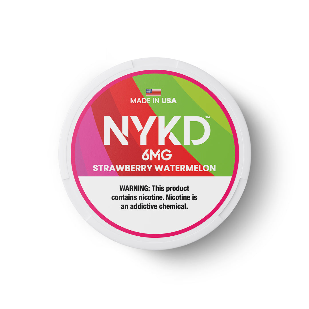 NYKD USA - Premium Nicotine Pouches - Strawberry Watermelon | Single Can