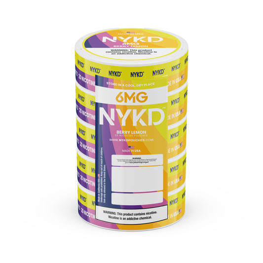 NYKD USA - Premium Nicotine Pouches - Berry Lemon | 5-Pack Sleeve