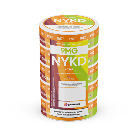 NYKD USA - Premium Nicotine Pouches - Citrus | 5-Pack Sleeve