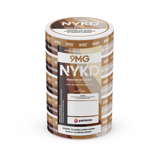 NYKD USA - Premium Nicotine Pouches - Fresh Brew Coffee | 5-Pack Sleeve