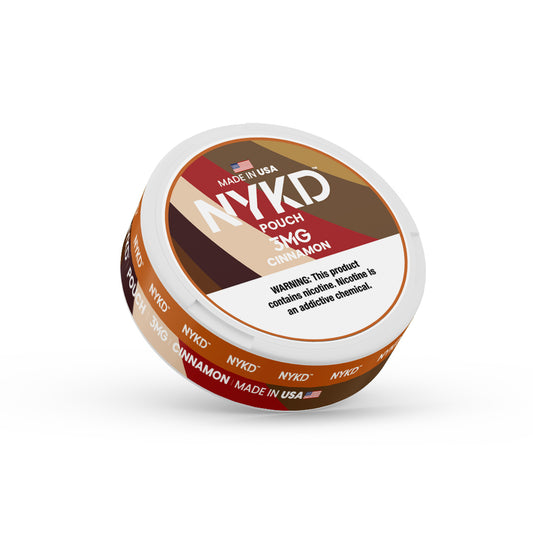 NYKD POUCH USA - Premium Nicotine Pouches - Cinnamon | Single Can