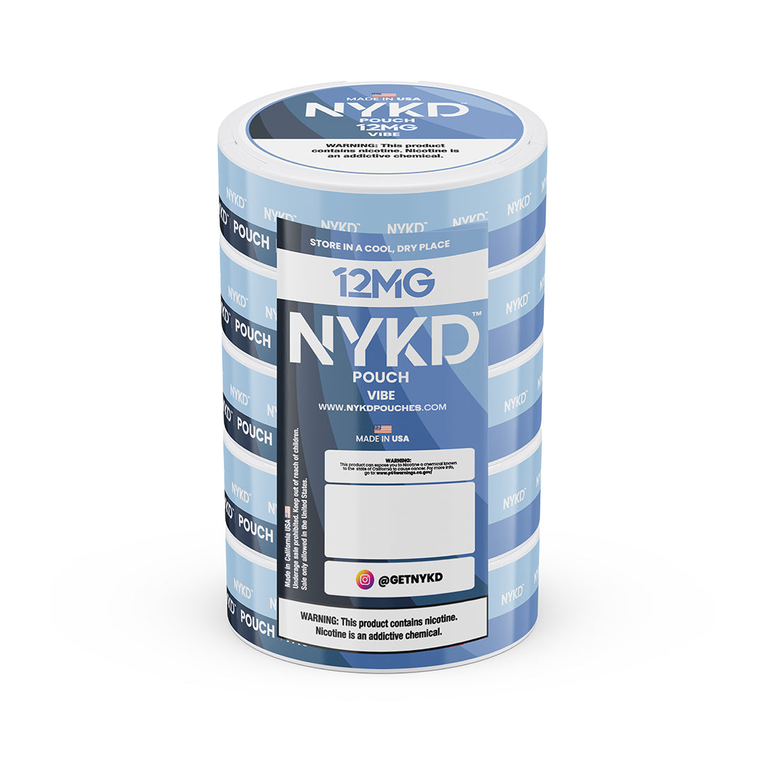 NYKD POUCH USA - Premium Nicotine Pouches - Vibe | 5-Pack Sleeve