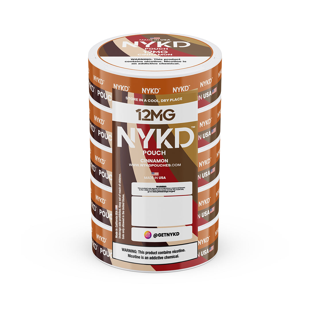 NYKD POUCH USA - Premium Nicotine Pouches - Cinnamon | 5-Pack Sleeve