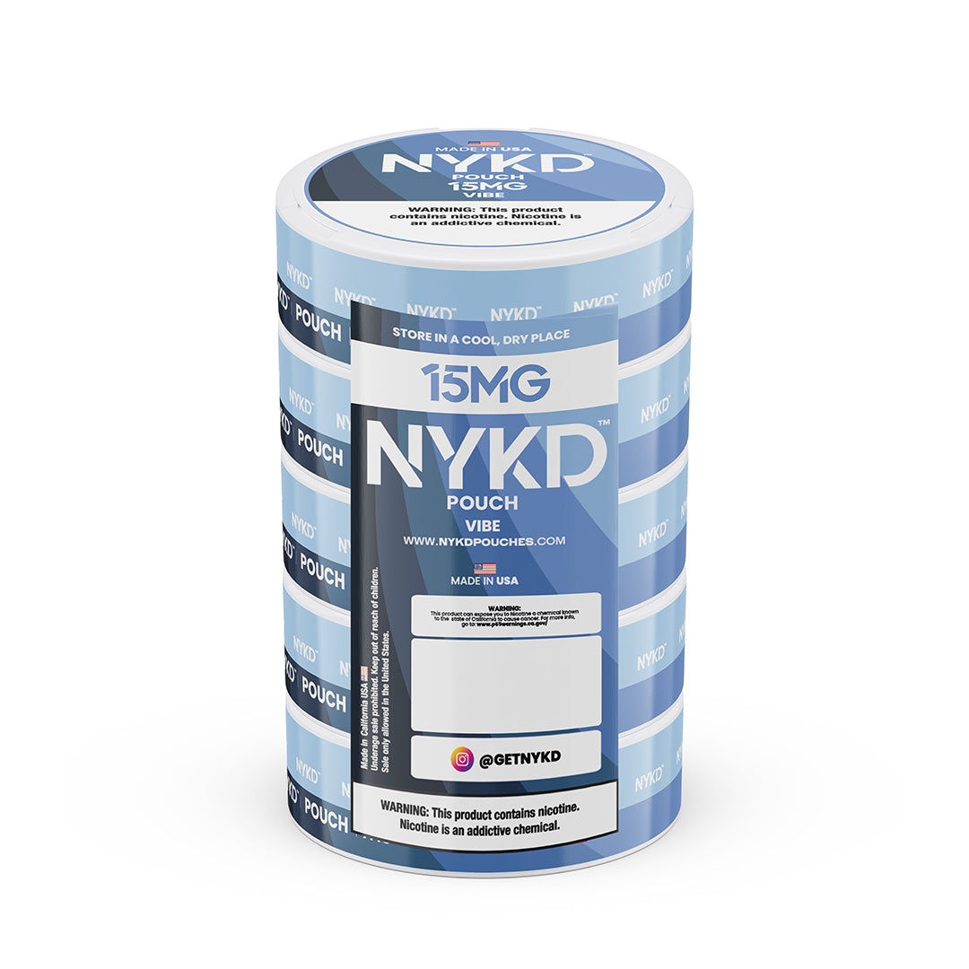 NYKD POUCH USA - Premium Nicotine Pouches - Vibe | 5-Pack Sleeve