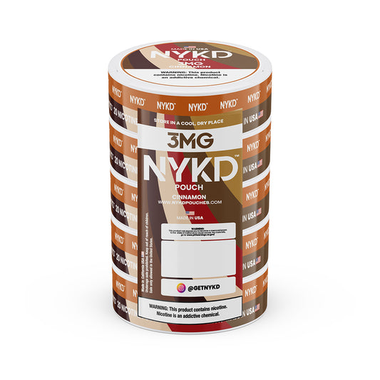 NYKD POUCH USA - Premium Nicotine Pouches - Cinnamon | 5-Pack Sleeve