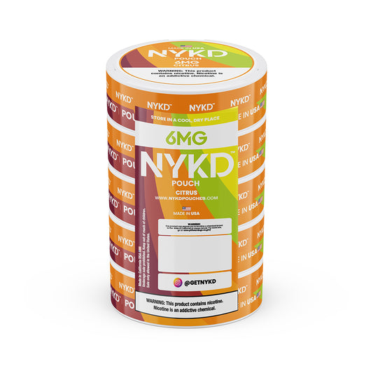 NYKD POUCH USA - Premium Nicotine Pouches - Citrus | 5-Pack Sleeve