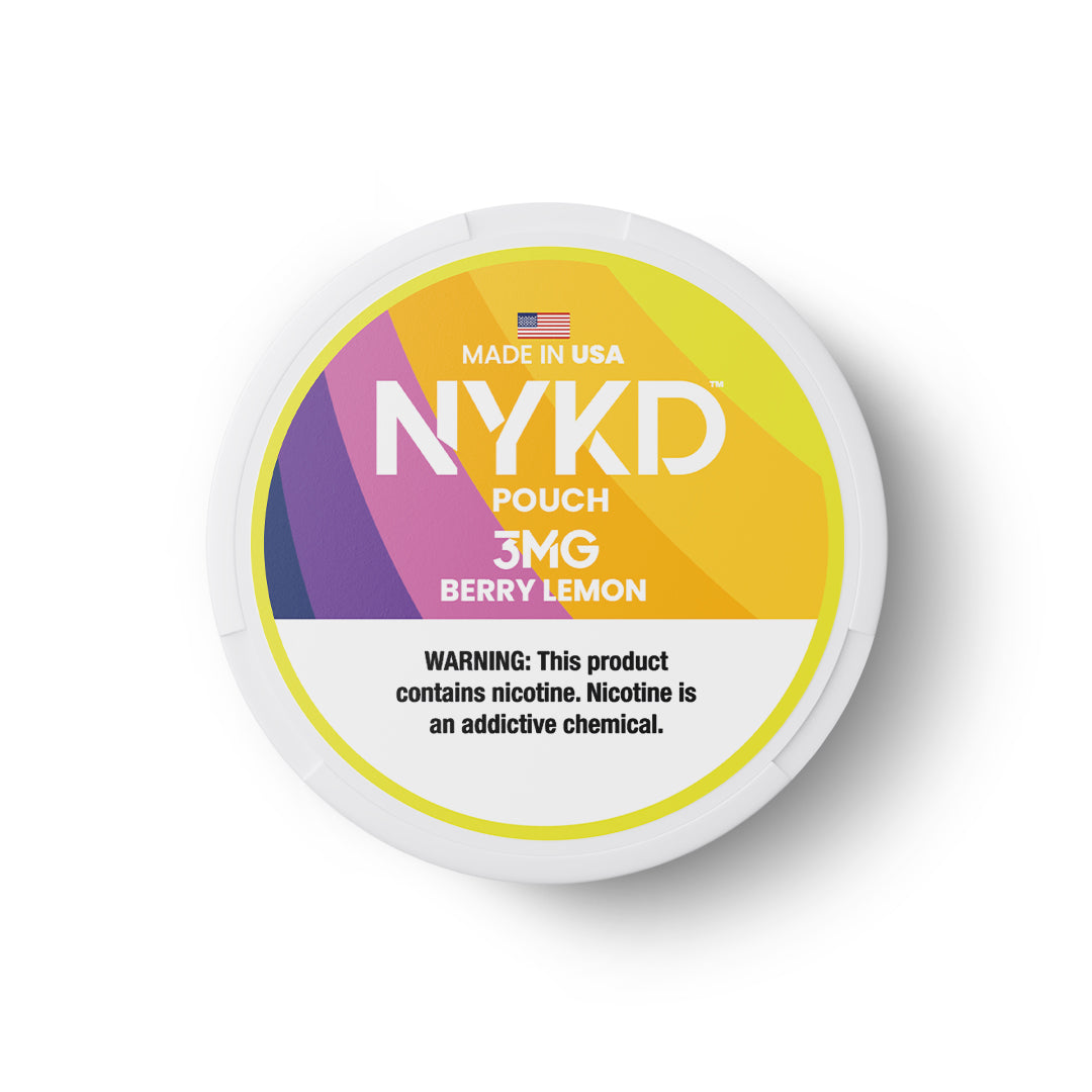 NYKD USA - Premium Nicotine Pouches - Berry Lemon | Single Can