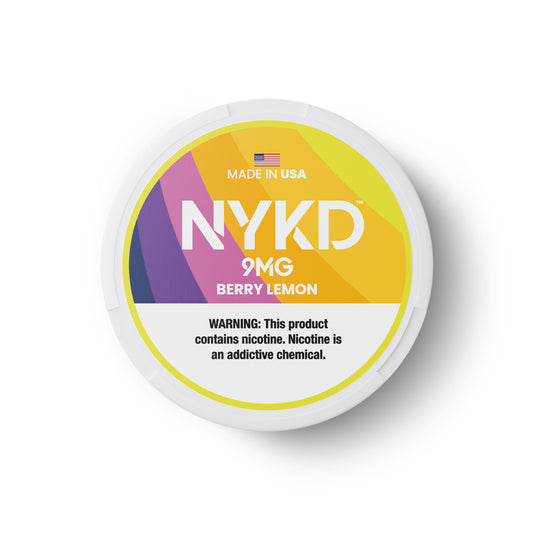 NYKD USA - Premium Nicotine Pouches - Berry Lemon | Single Can