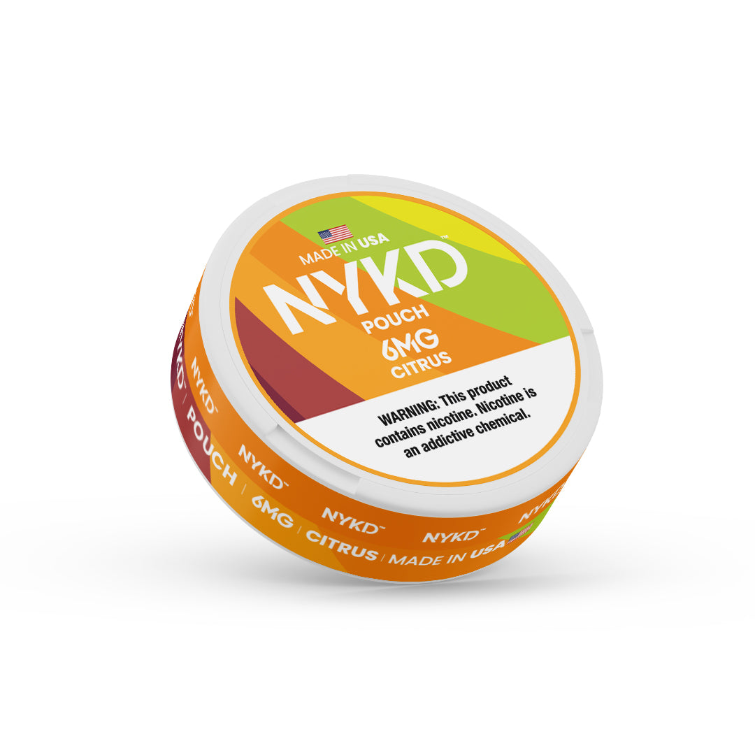 NYKD POUCH USA - Premium Nicotine Pouches - Citrus | Single Can