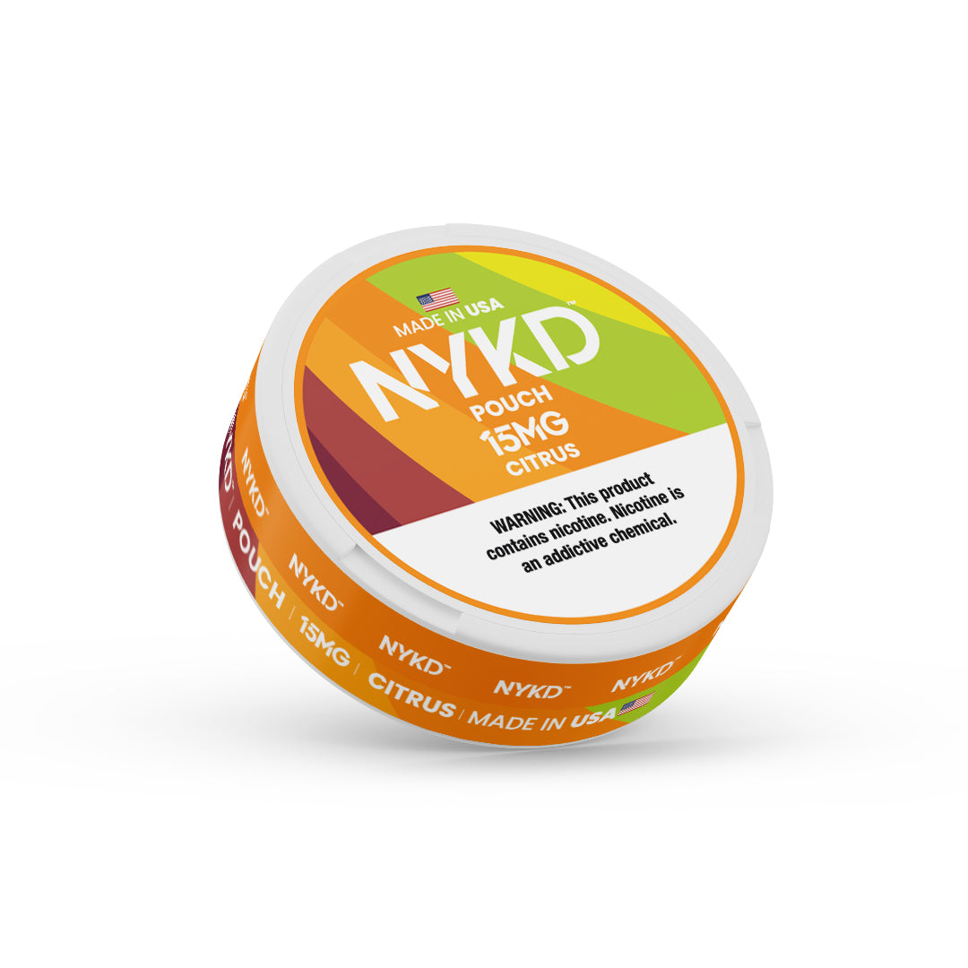 NYKD POUCH USA - Premium Nicotine Pouches - Citrus | Single Can