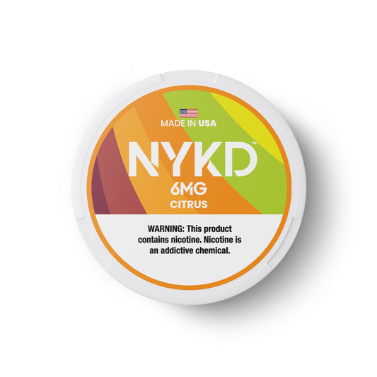 NYKD USA - Premium Nicotine Pouches - Citrus | Single Can