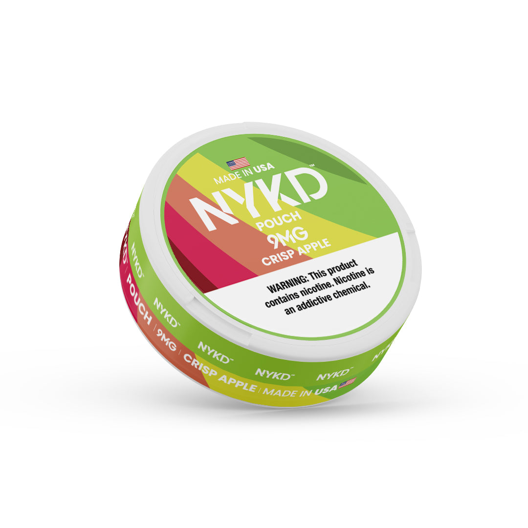 NYKD POUCH USA - Premium Nicotine Pouches - Crisp Apple | Single Can