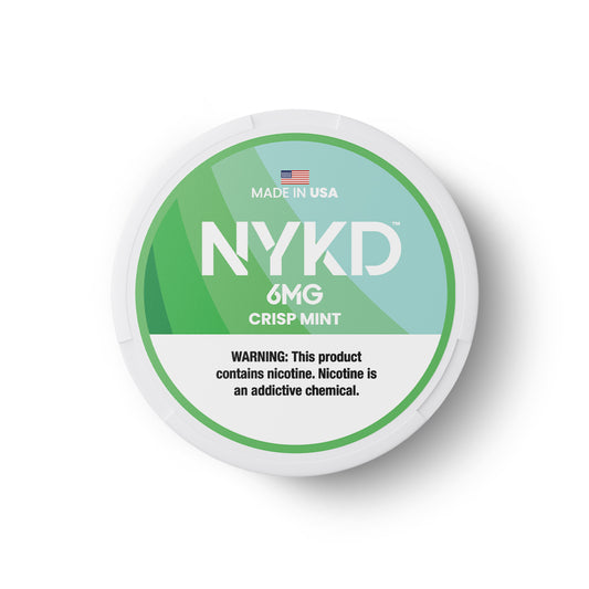 NYKD USA - Premium Nicotine Pouches - Crisp Mint | Single Can