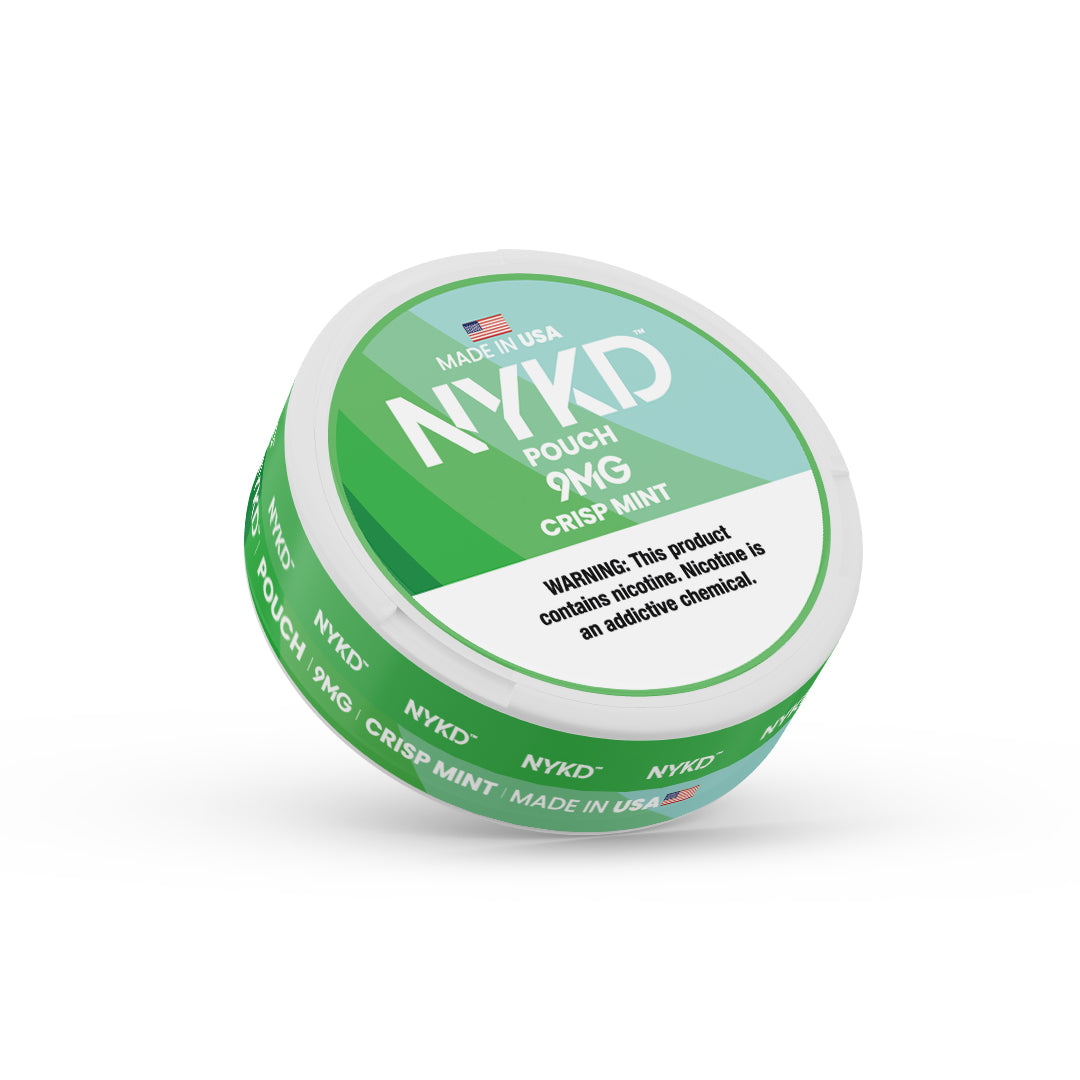 NYKD POUCH USA - Premium Nicotine Pouches - Crisp Mint | Single Can