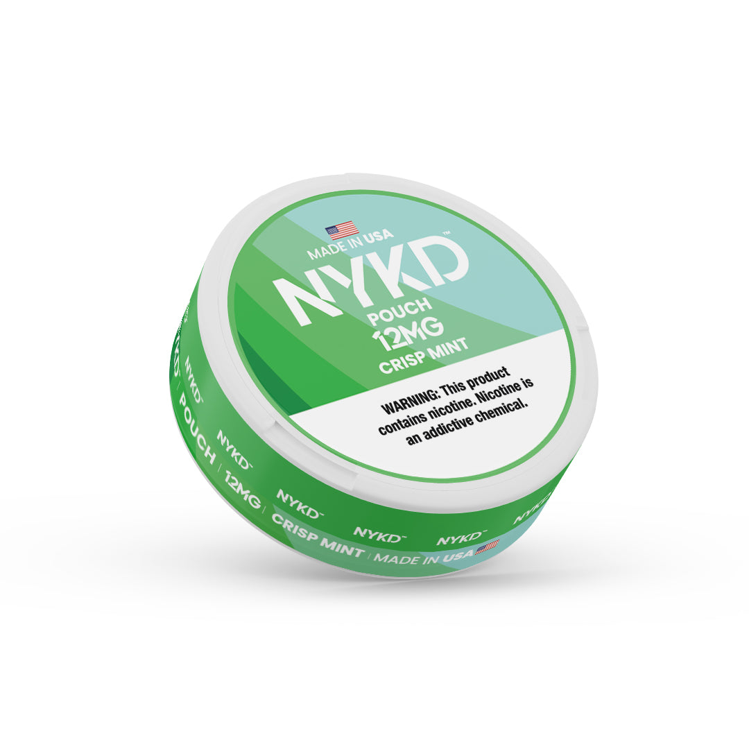 NYKD POUCH USA - Premium Nicotine Pouches - Crisp Mint | Single Can