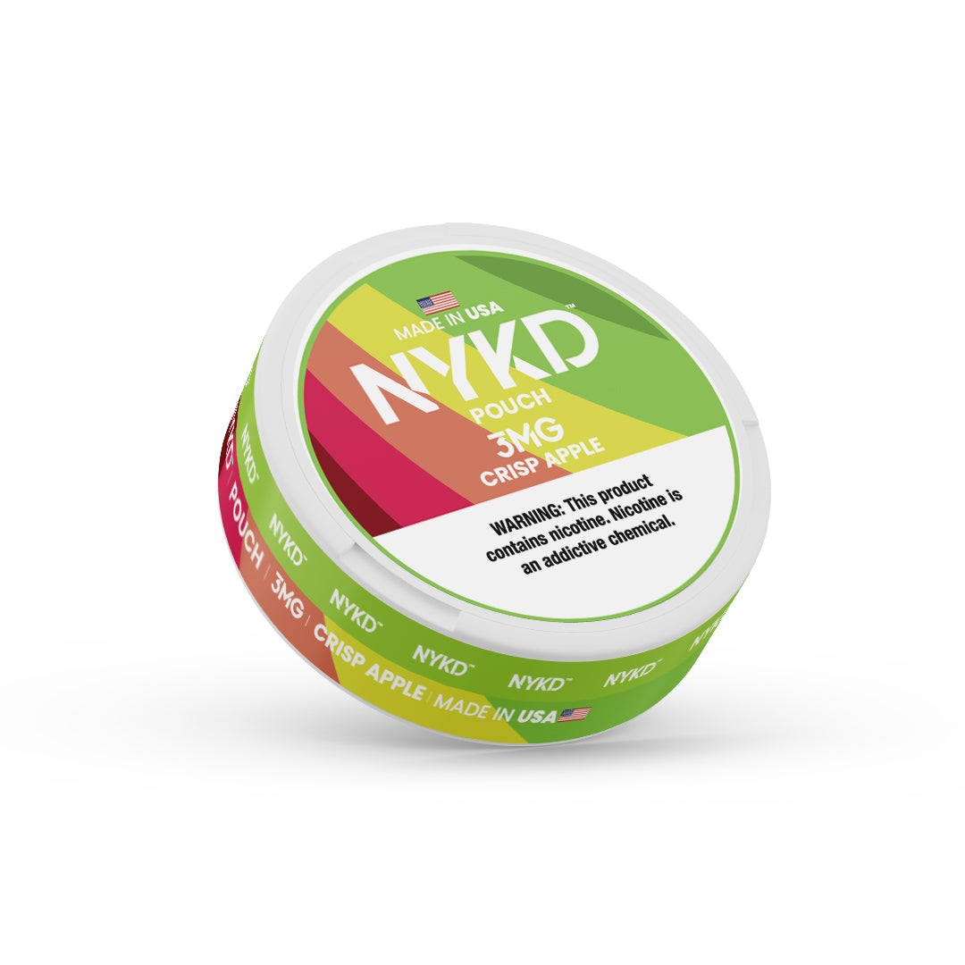 NYKD POUCH USA - Premium Nicotine Pouches - Crisp Apple | Single Can