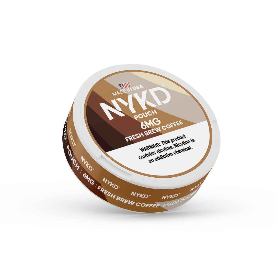 NYKD POUCH USA - Premium Nicotine Pouches - Fresh Brew Coffee | Single Can