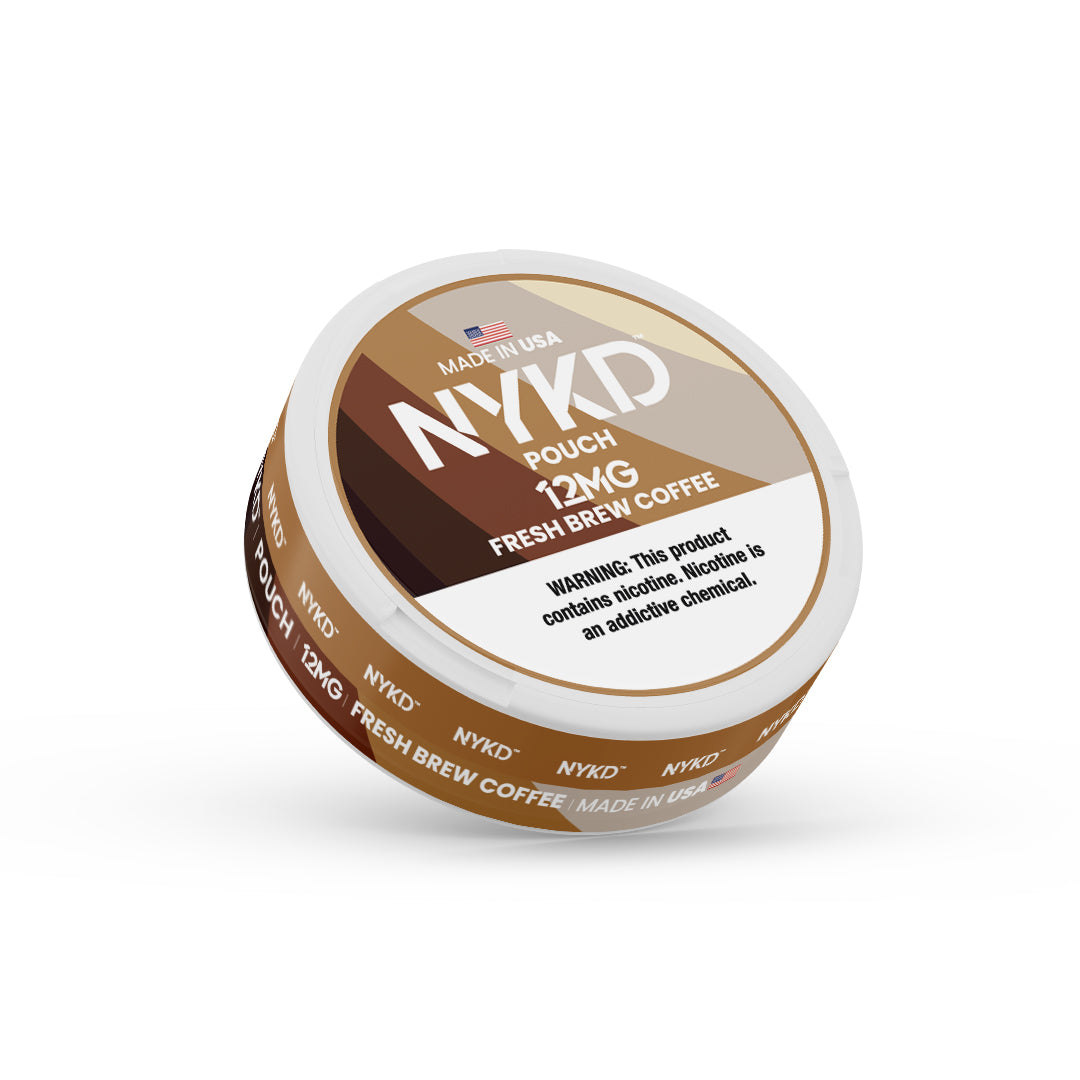 NYKD POUCH USA - Premium Nicotine Pouches - Fresh Brew Coffee | Single Can