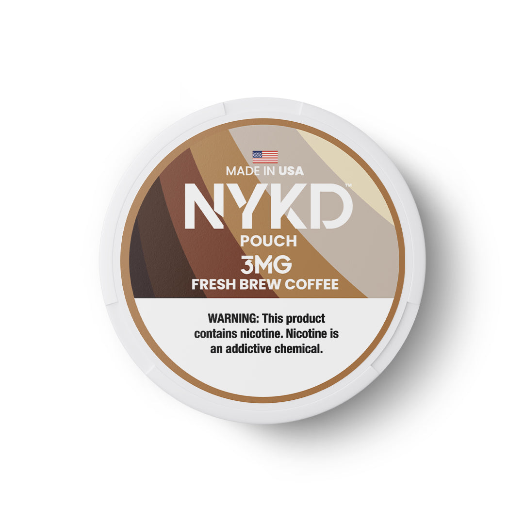 NYKD USA - Premium Nicotine Pouches - Fresh Brew Coffee | Single Can