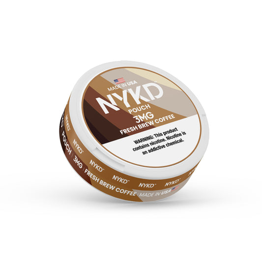 NYKD POUCH USA - Premium Nicotine Pouches - Fresh Brew Coffee | Single Can