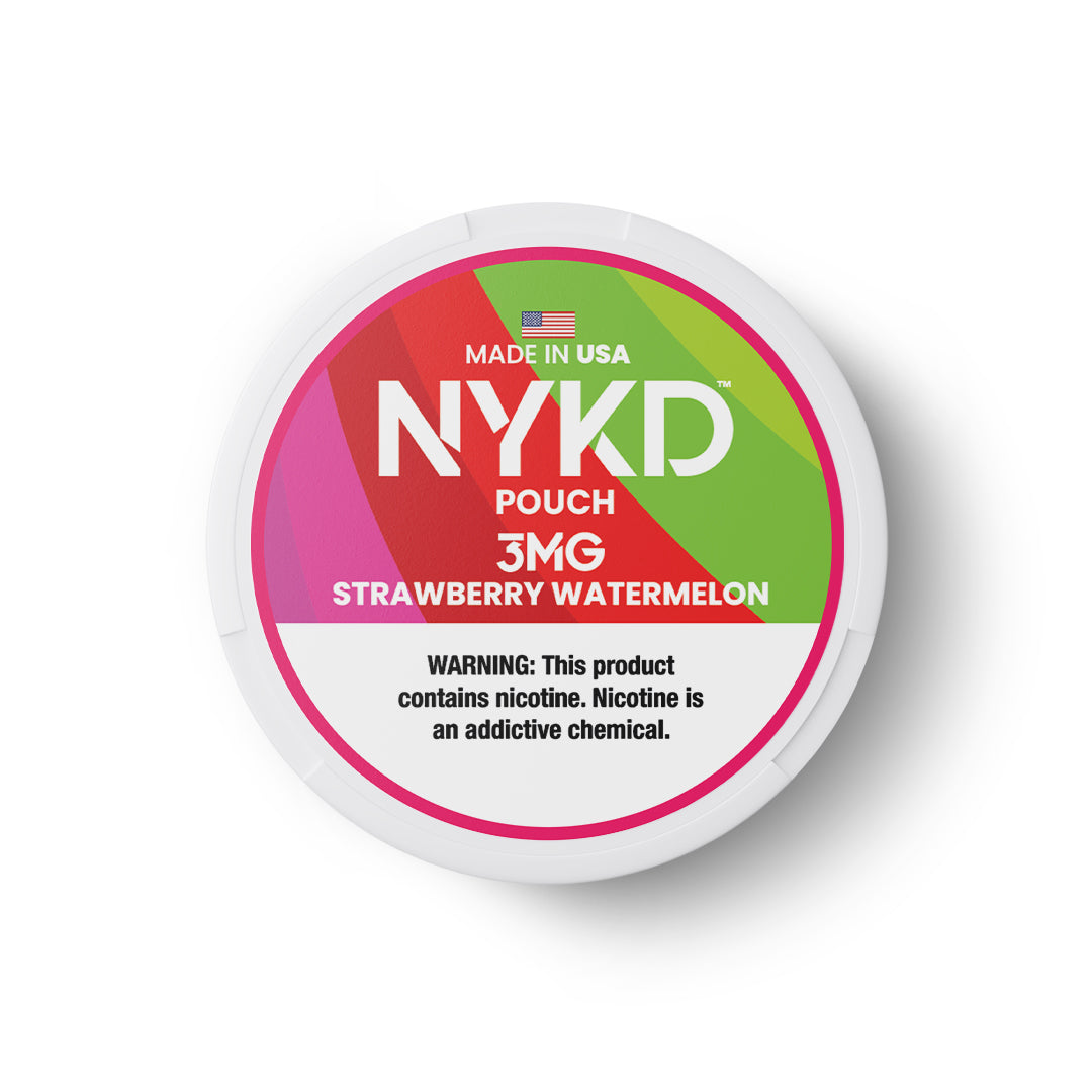 NYKD USA - Premium Nicotine Pouches - Strawberry Watermelon | Single Can