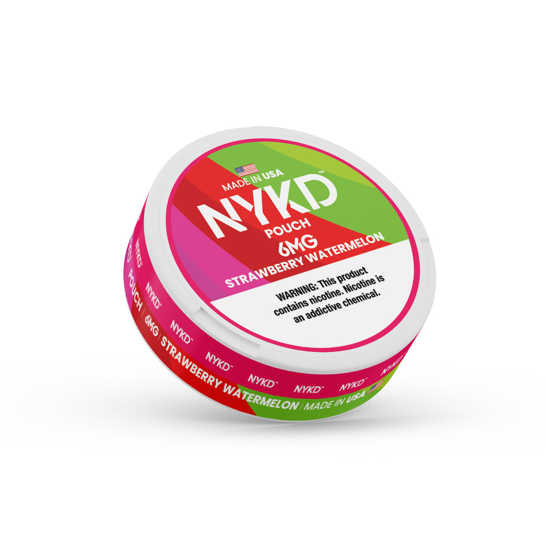 NYKD POUCH USA - Premium Nicotine Pouches - Strawberry Watermelon | Single Can