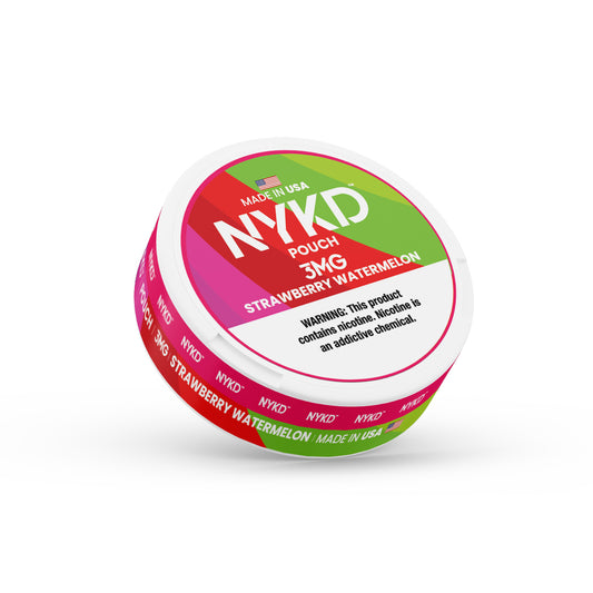 NYKD POUCH USA - Premium Nicotine Pouches - Strawberry Watermelon | Single Can