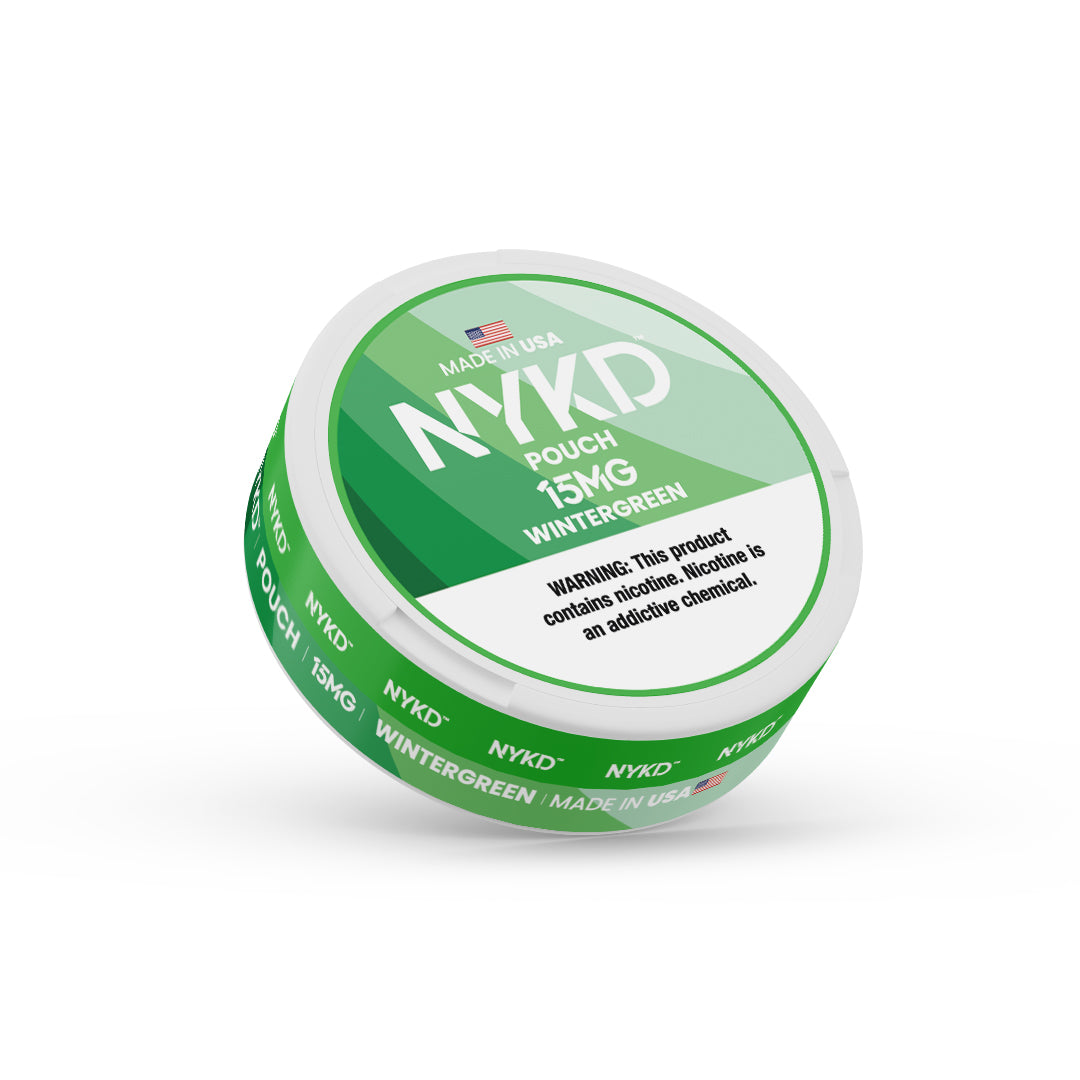 NYKD POUCH USA - Premium Nicotine Pouches - Wintergreen | Single Can