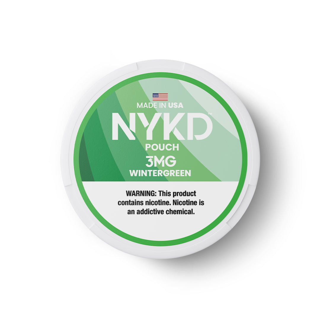 NYKD USA - Premium Nicotine Pouches - Wintergreen | Single Can