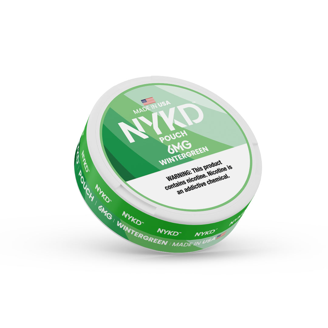 NYKD POUCH USA - Premium Nicotine Pouches - Wintergreen | Single Can