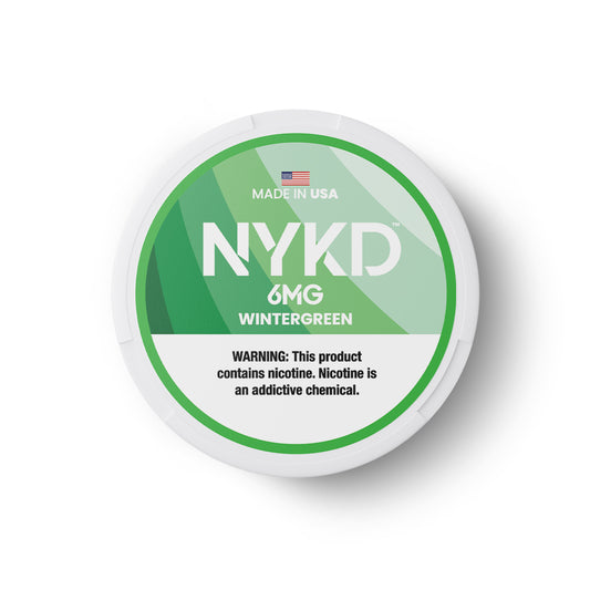 NYKD USA - Premium Nicotine Pouches - Wintergreen | Single Can